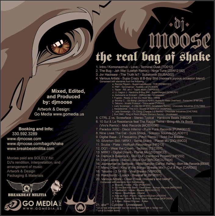 Back cover with full tracklist